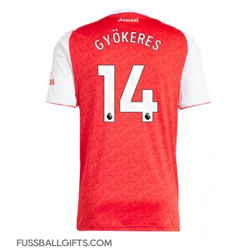 Arsenal Viktor Gyokeres #14 Fußballbekleidung Heimtrikot 2025-26 Kurzarm